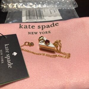 Kate Spade Pastry Cake Necklace NWT & Dust Bag
